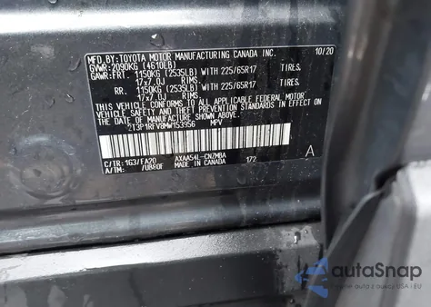 2021 Toyota Rav4 Xle from USA, damaged, VIN 2T3P1RFV8MW153956